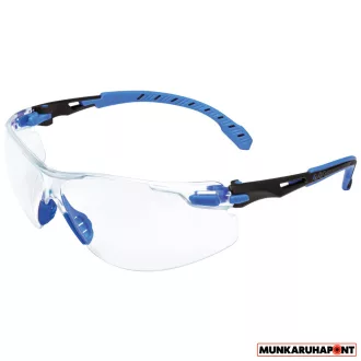   3M Solus S1101SGAFKT-EU Fekete/Kék, Víztiszta védőszemüveg