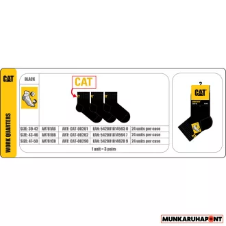 Caterpillar CAT AV781A Rövid munkazokni 3 pár