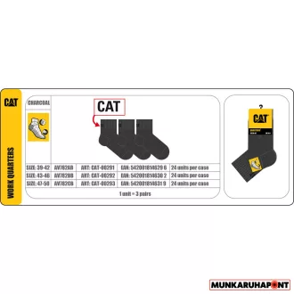 Caterpillar CAT AV782AB Rövid munkazokni 3 pár
