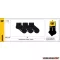 Caterpillar rövid bokazokni CAT zokni SNEAKERS fekete