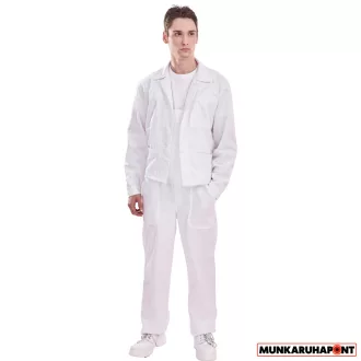 Coverguard Fehér Pamutkabát
